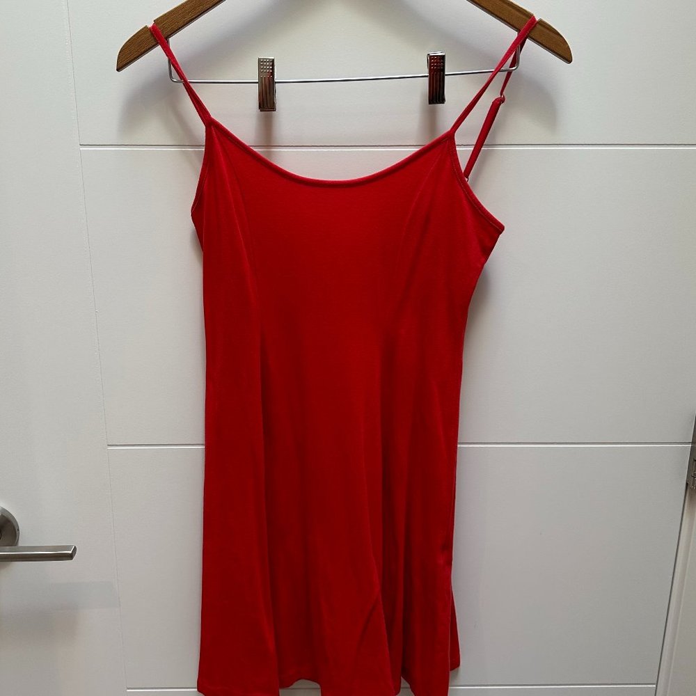 Forever 21 Flirty Red Back Knot Mini Dress